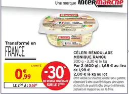 Intermarché Monique ranou céleri rémoulade offre
