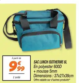 Netto Sac lunch isotherme 6l offre