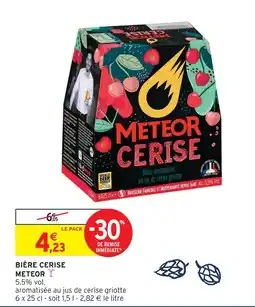 Intermarché Meteor bière cerise offre