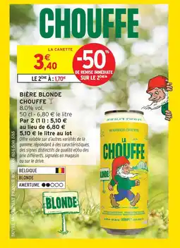 Intermarché Chouffe bière blonde offre
