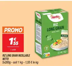 Netto Netto riz long grain incollable offre