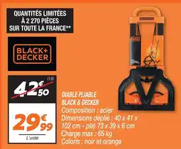 Netto Black+decker diable pliable offre