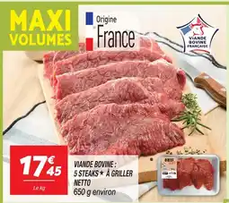 Netto Netto viande bovine : 5 steaks à griller offre
