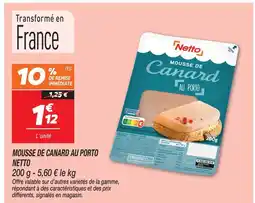 Netto Netto mousse de canard au porto offre