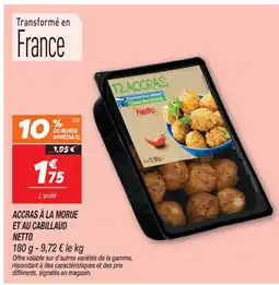 Netto Netto accras à la morue et au cabillaud offre