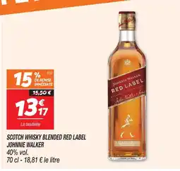 Netto Johnnie walker scotch whisky blended red label offre