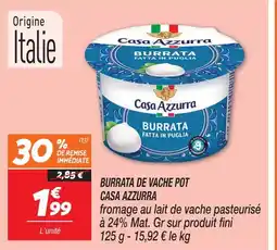 Netto Casa azzurra burrata de vache pot offre