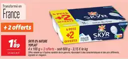 Netto Yoplait skyr 0% nature offre