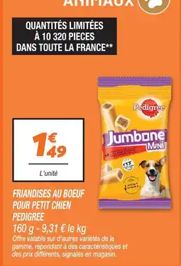 Netto Pedigree friandises au boeuf pour petit chien offre