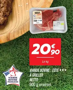 Netto Netto viande bovine côte à griller offre
