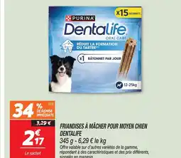 Netto Purina friandises à mâcher pour moyen chien dentalife offre