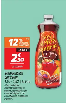 Netto Don simon sangria rouge offre