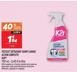 Netto K2r pistolet détachant avant-lavage action complète offre