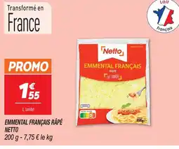 Netto Netto emmental français râpé offre