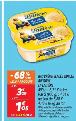 Netto La laitière bac crème glacée vanille bourbon offre