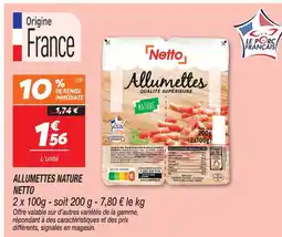 Netto Netto allumettes nature offre