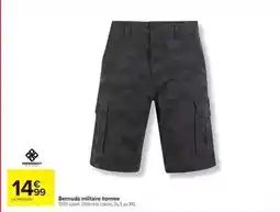 Carrefour Drive Bermuda militaire homme offre