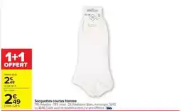 Carrefour Drive Tex - socquettes courtes homme offre