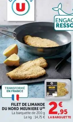 Super U Filet de limande du nord meuniere u offre