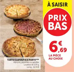 Super U Tarte clafoutis 6 parts offre