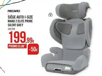 Orchestra Recaro siège auto i-size mako 2 elite prime silent grey offre