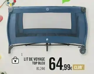 Orchestra Lit de voyage top bleu offre