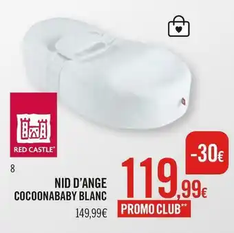 Red castle nid d’ange cocoonababy blanc