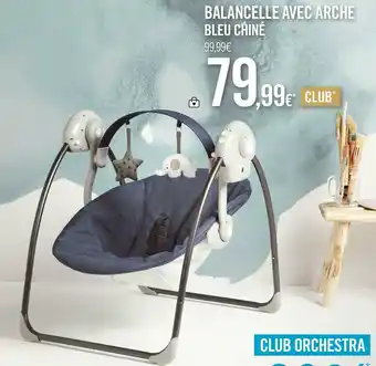 Orchestra Balancelle avec arche bleu chiné offre