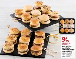 U Express Mini burger réception ou mini burger sélection offre