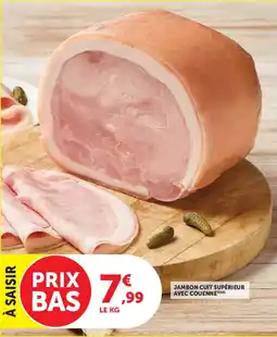 U Express Jambon cuit supérieur avec couenne offre