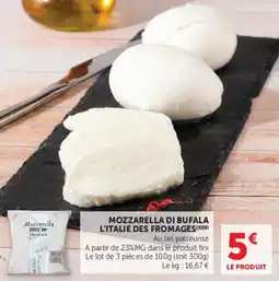 U Express Mozzarella di bufala l'italie des fromages offre