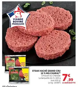 U Express Steak haché grand cru 12% mg charal offre
