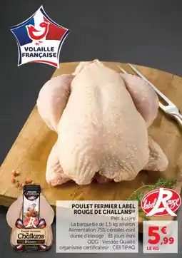 U Express Poulet fermier label rouge de challans offre
