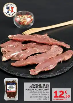 U Express Aiguillette de canard marinée maison montfort offre