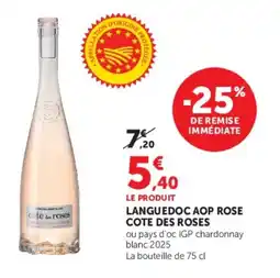 U Express Languedoc aop rose cote des roses offre