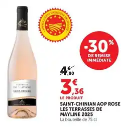 U Express Saint-chinian aop rose les terrasses de mayline 2025 offre