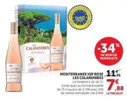 U Express Mediterranee igp rose les calandieres offre