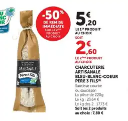 U Express Charcuterie artisanale bleu-blanc-coeur pere 3 fils offre