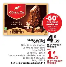 U Express Glace vanille cote d'or offre