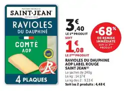 U Express Ravioles du dauphine aop label rouge saint jean offre