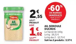 U Express Ail semoule ducros offre
