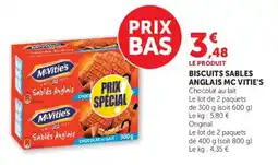 U Express Biscuits sables anglais mc vitie's offre