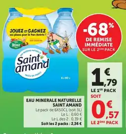 U Express Eau minerale naturelle saint amand offre