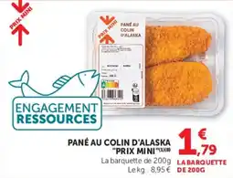 U Express Pané au colin d'alaska prix mini offre