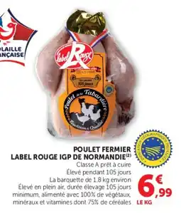 U Express Poulet fermier label rouge igp de normandie offre