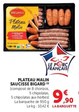 U Express Plateau malin saucisse bigard offre