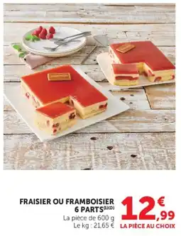 U Express Fraisier ou framboisier 6 parts offre