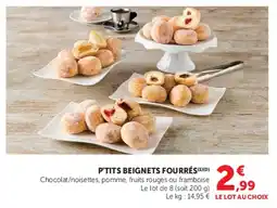 U Express P'tits beignets fourrés offre