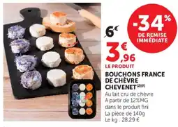 U Express Bouchons france de chèvre chevenet offre