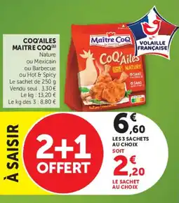 U Express Coq'ailes maitre coq offre